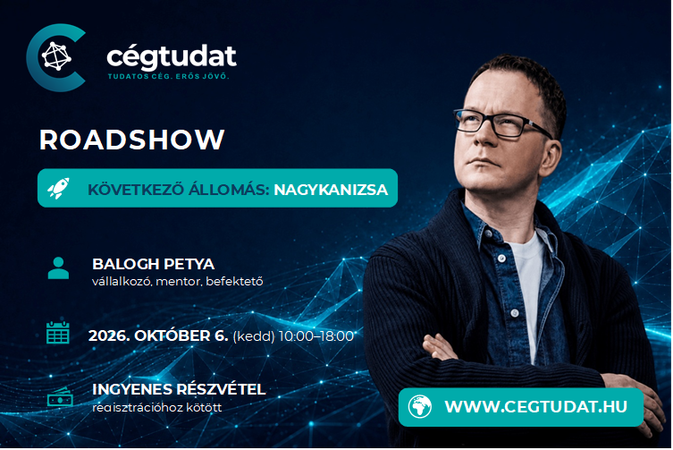 CÉGTUDAT Roadshow Balogh Petyával